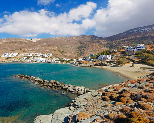 Beautiful beaches of Tinos